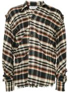 Ground Zero Check Draped Shirt - Multicolour