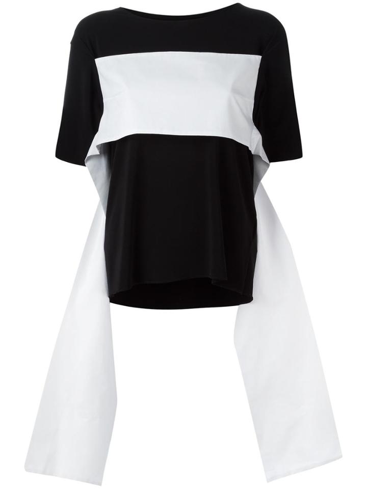 Mm6 Maison Margiela Strap Detail T-shirt - Black