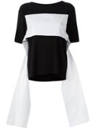 Mm6 Maison Margiela Strap Detail T-shirt - Black