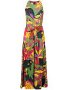 La Doublej Colour-block Flared Jumpsuit - Black
