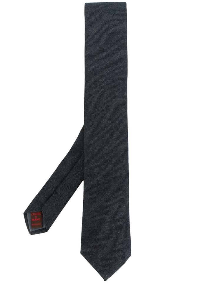 Fashion Clinic Timeless Herringbone Tie - Grey