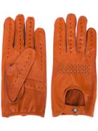Al Duca D'aosta 1902 Stitch Perforated Gloves, Men's, Size: 9, Brown, Leather