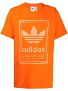 Adidas Logo Print T-shirt - Orange