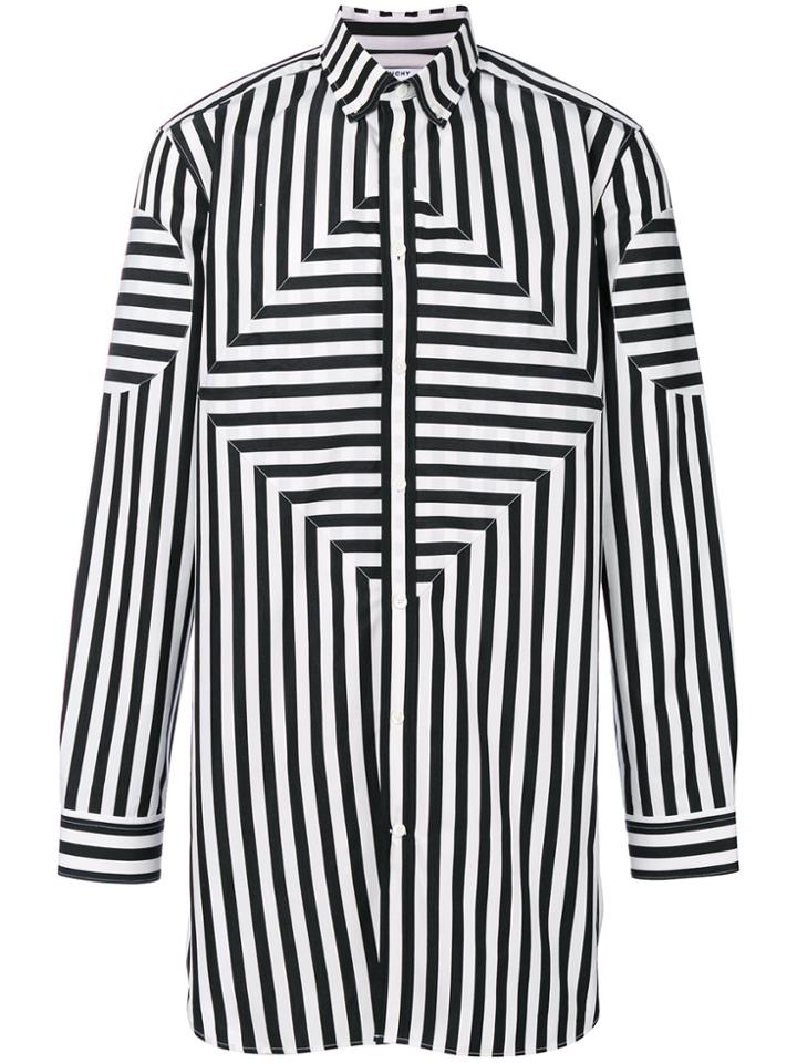 Givenchy Oversized Striped Shirt - Black