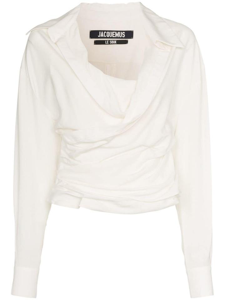 Jacquemus Jacq Ls Top Bls Wrp Fttd - White