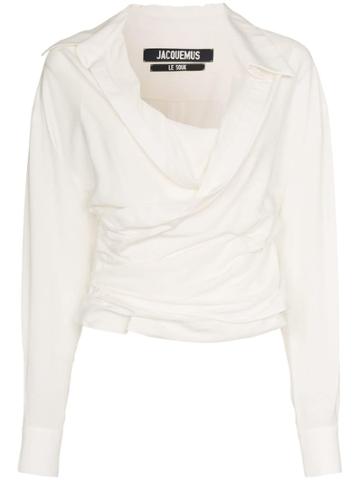 Jacquemus Jacq Ls Top Bls Wrp Fttd - White