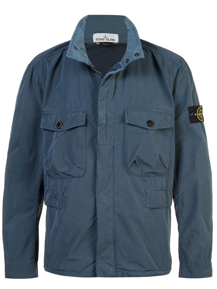 Stone Island David Tela Light Tc Field Jacket - Blue