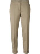 Etro Jacquard Cropped Trousers, Women's, Size: 48, Nude/neutrals, Viscose/polyester/cotton/spandex/elastane