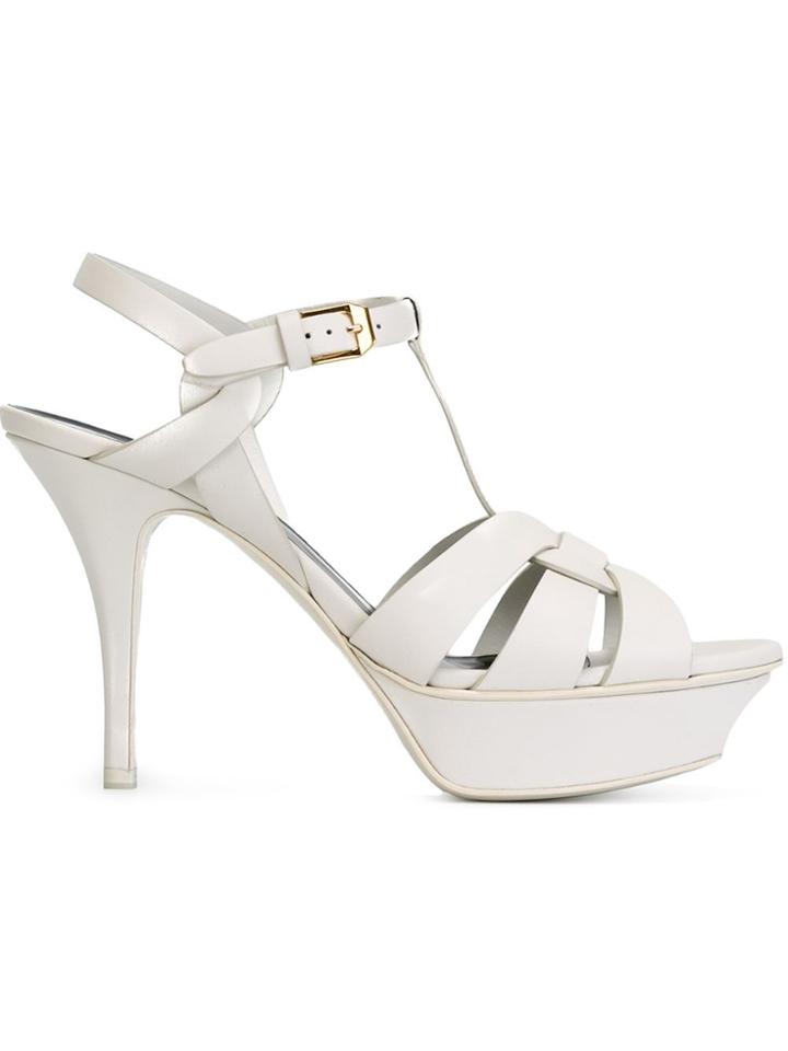 Saint Laurent Tribute 75sandals - White