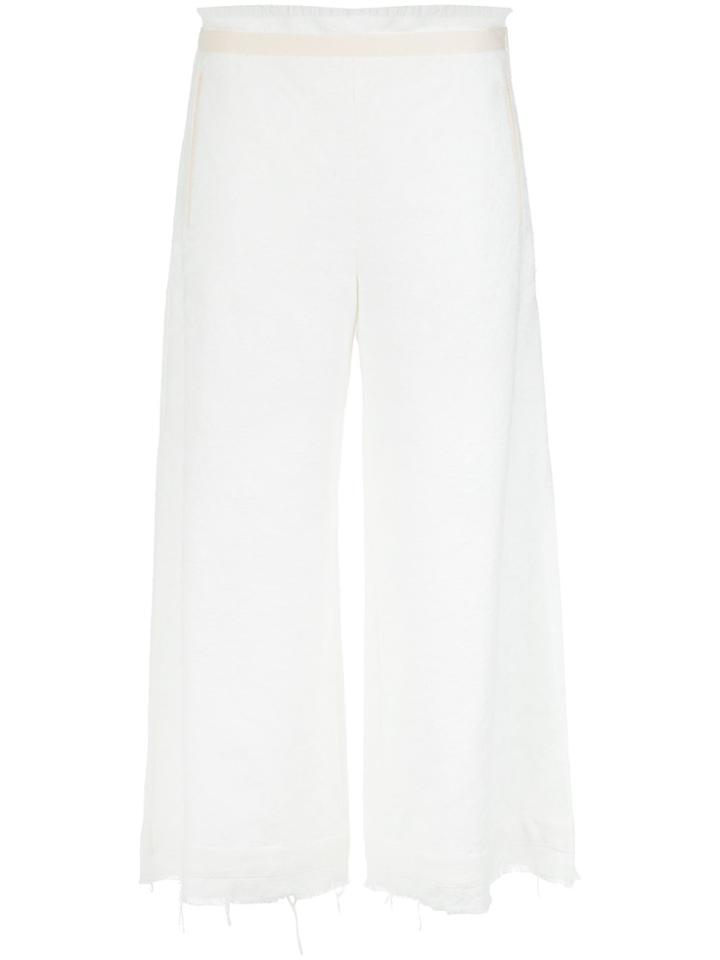 Alcaçuz Pantacourt Trousers - White