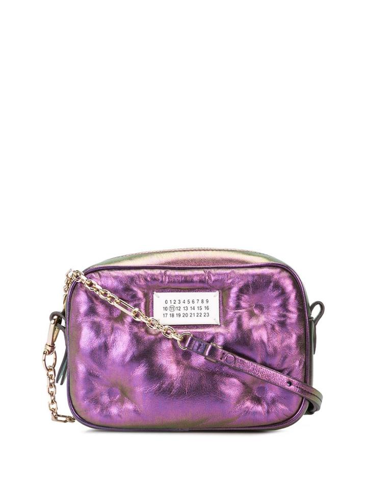 Maison Margiela Holographic Detail Shoulder Bag - Purple