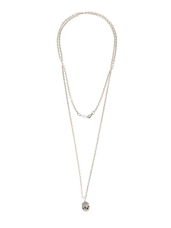 Tobias Wistisen Eroded Pendant Necklace - Grey