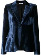 P.a.r.o.s.h. Velvet Fitted Blazer - Blue