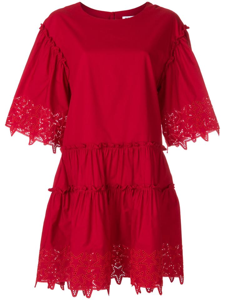P.a.r.o.s.h. Perforated Stars Dress - Red