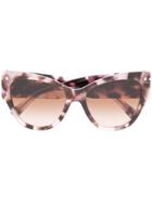 Valentino Eyewear Oversized Frame Sunglasses - Pink