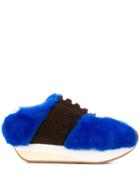 Marni Textured Big Foot Sneakers - Blue