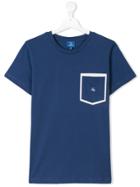 Fay Kids Teen Pocket Detail T-shirt - Blue