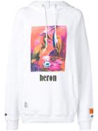 Heron Preston Oversized Printed Front Hoodie - White