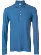Massimo Alba Longsleeved Polo Shirt - Blue