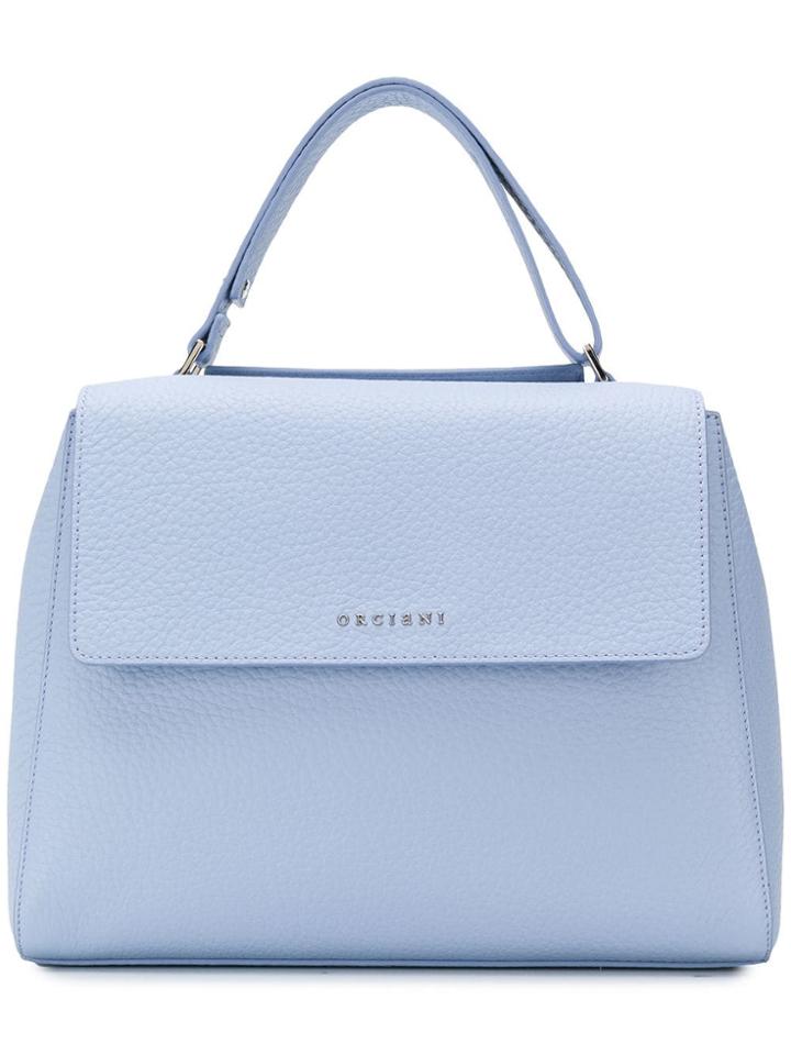 Orciani Soft Flap Tote - Blue