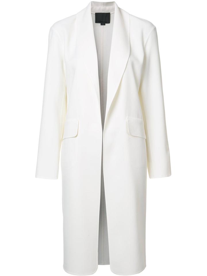 Alexander Wang Shawl Collar Coat - White