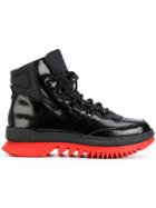 Camper Platform Ankle Boots - Black