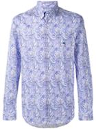 Etro - Paisley Print Shirt - Men - Cotton/spandex/elastane - 43, Blue, Cotton/spandex/elastane
