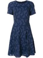 Emporio Armani Lace Appliqué Dress - Blue