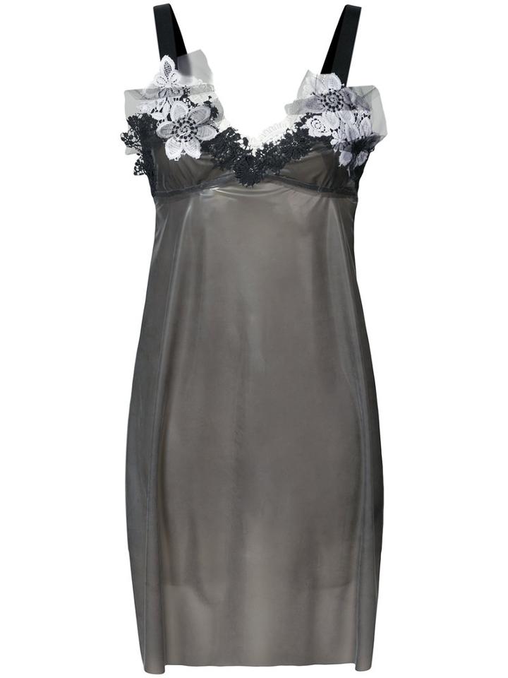 Les Animaux - Babydoll Dress - Women - Rubber - M, Black, Rubber