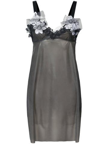 Les Animaux - Babydoll Dress - Women - Rubber - M, Black, Rubber