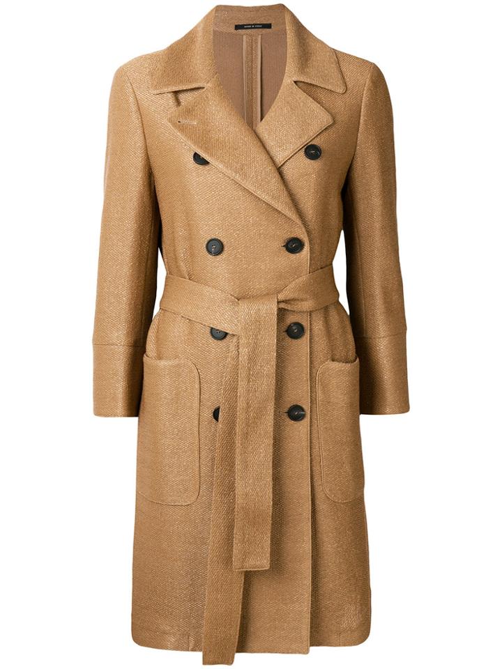 Tagliatore Classic Trench Coat - Brown