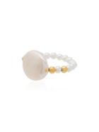 Anissa Kermiche Pearl Beaded Ring - White