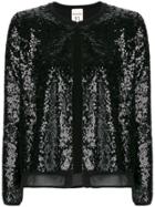 Semicouture Sequin Embellished Cardigan - Black