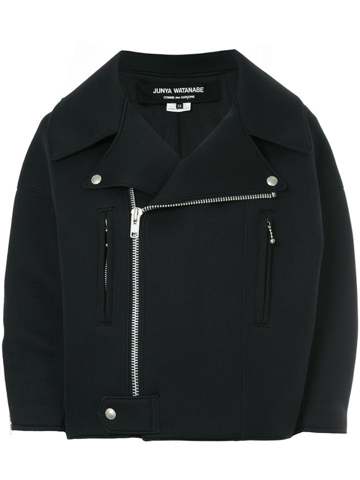 Junya Watanabe Comme Des Garçons Vintage Zipped Biker Jacket - Black