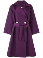 Simon Miller Double Breasted Coat - Pink & Purple