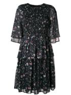 Steffen Schraut Chiffon Pleated Dress - Black