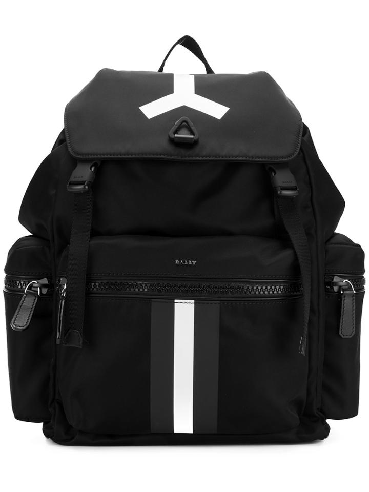 Bally Large Stripe Backpack - Black