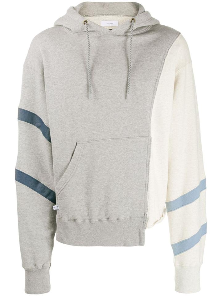 Facetasm Panelled Hoodie - Grey