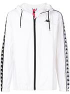 Kappa Logo Stripe Sports Jacket - White
