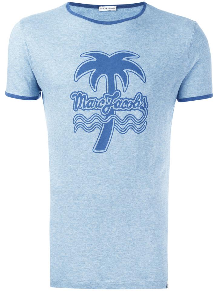 Marc Jacobs - Tropical Print T-shirt - Men - Cotton - M, Blue, Cotton
