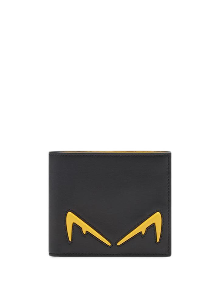 Fendi Diabolic Eyes Wallet - Black