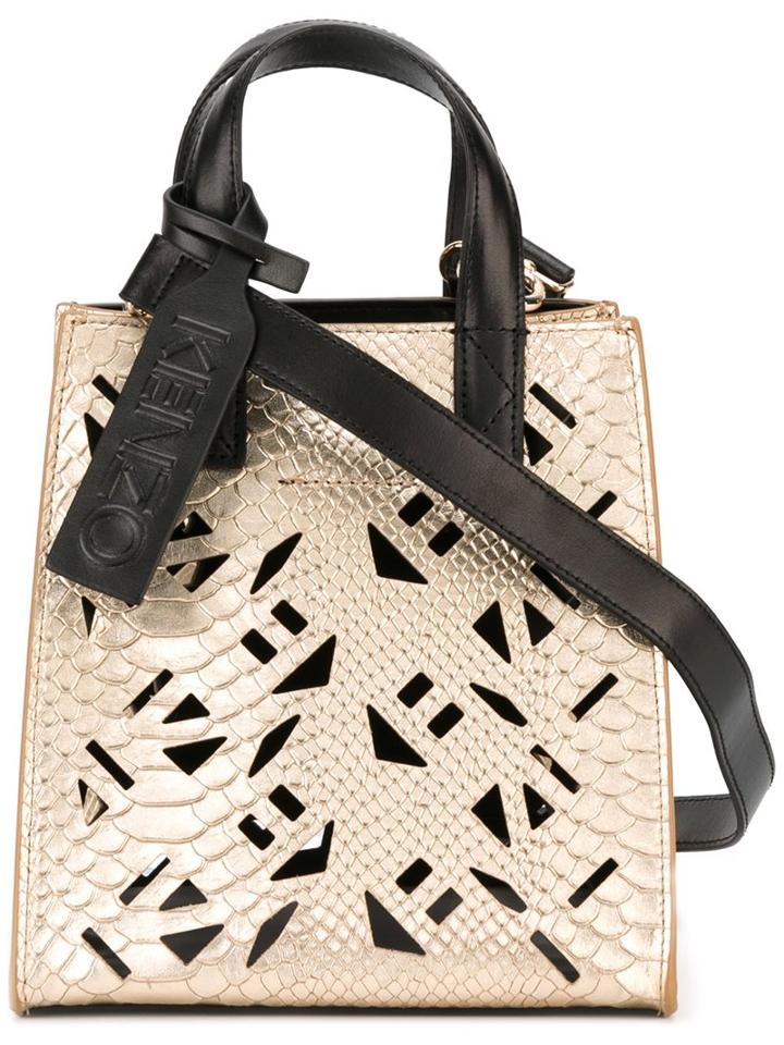 Kenzo Mini 'flying Kenzo' Tote, Women's, Grey
