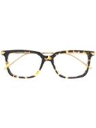 Bottega Veneta Eyewear Bv1009o Tortoiseshell Square-frame Glasses -