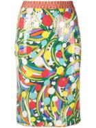 Missoni Vintage Sequinned Fitted Skirt - Multicolour
