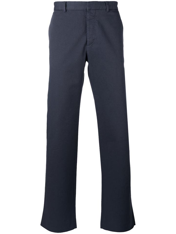 Jil Sander Wide Leg Chinos, Men's, Size: 48, Grey, Cotton