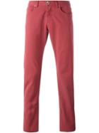 Eleventy Regular Fit Jeans, Men's, Size: 29, Red, Cotton/spandex/elastane