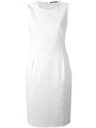 Odeeh Fitted Sleeveless Dress, Women's, Size: 38, White, Cotton/spandex/elastane