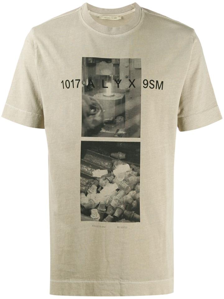 1017 Alyx 9sm Photograph Logo Print T-shirt - Neutrals