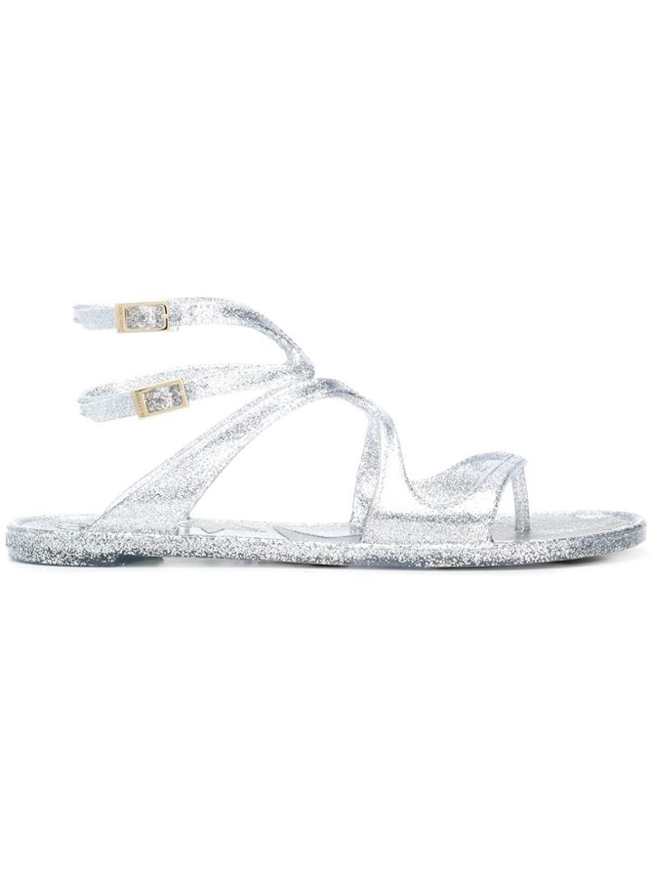 Jimmy Choo Lance Jelly Sandals - Metallic
