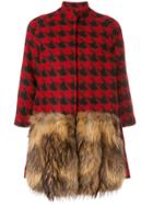 Ava Adore Panelled Coat - Red